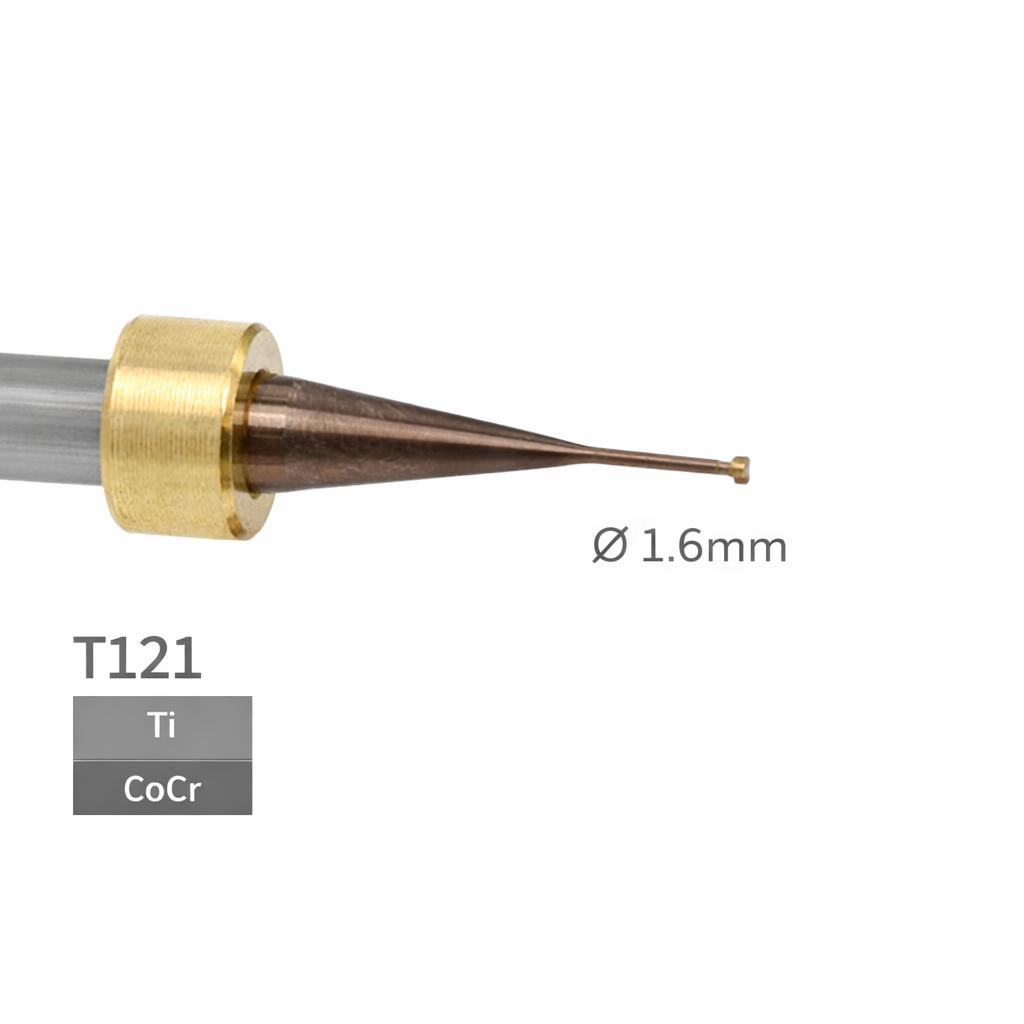 imes icore T121 - Ø 1,6x0,7 l 6,0 mm T-Werkzeug 90° d=0,65mm l = 7,5mm Dreischneider