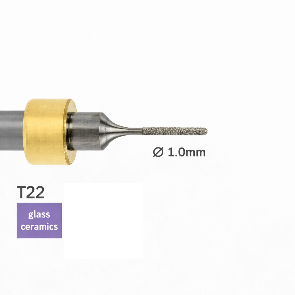 imes icore T22 - Ø 1,0 l  6,0 mm Radiusschleifstift diamantiert