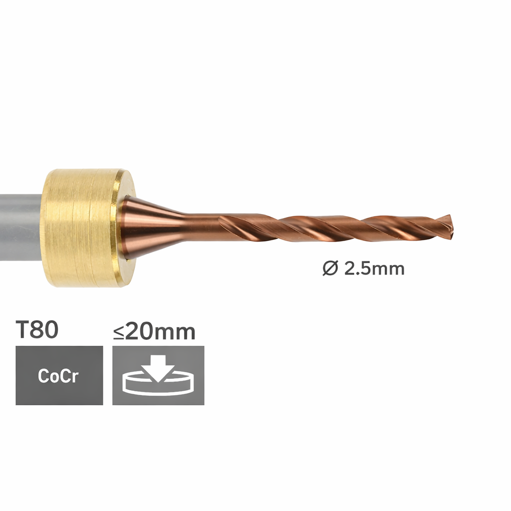 imes icore T80 - Ø 2,5 l 6,0 mm Bohrwerkzeug l = 22mm
