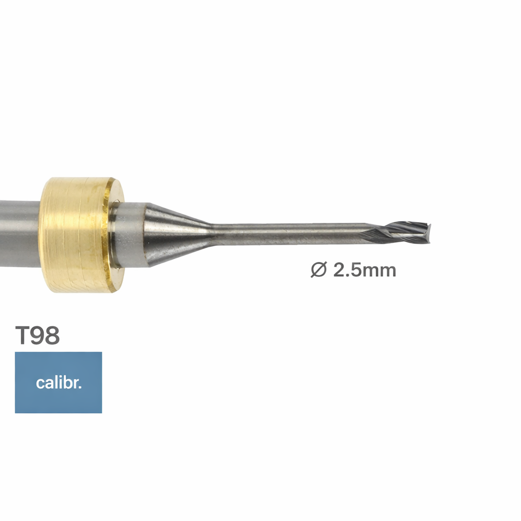 imes icore T98 - Ø 2,5 l 6,0 mm Torusfräser r = 0,08mm l = 20mm