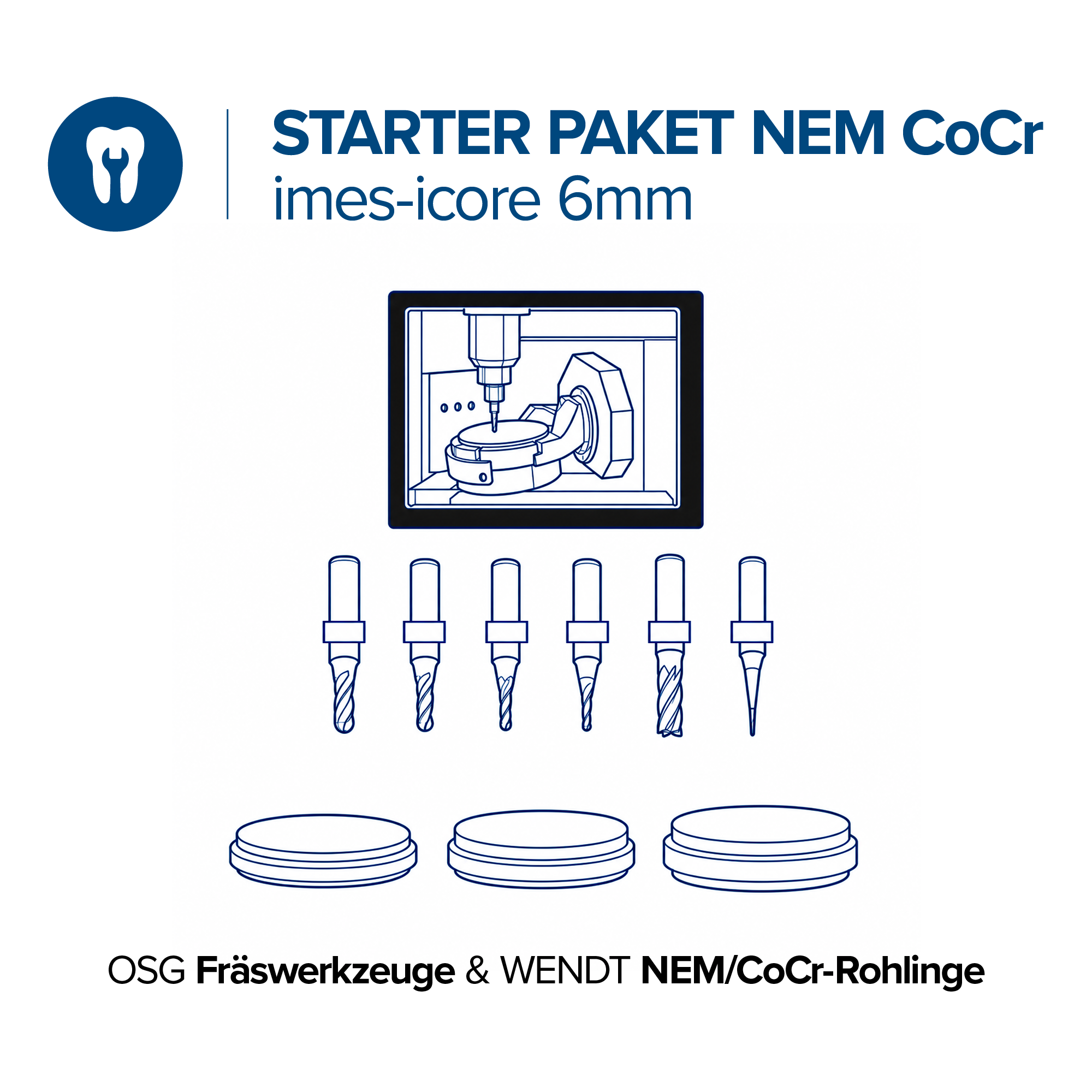 imes-icore 6mm Starter Paket NEM CoCr