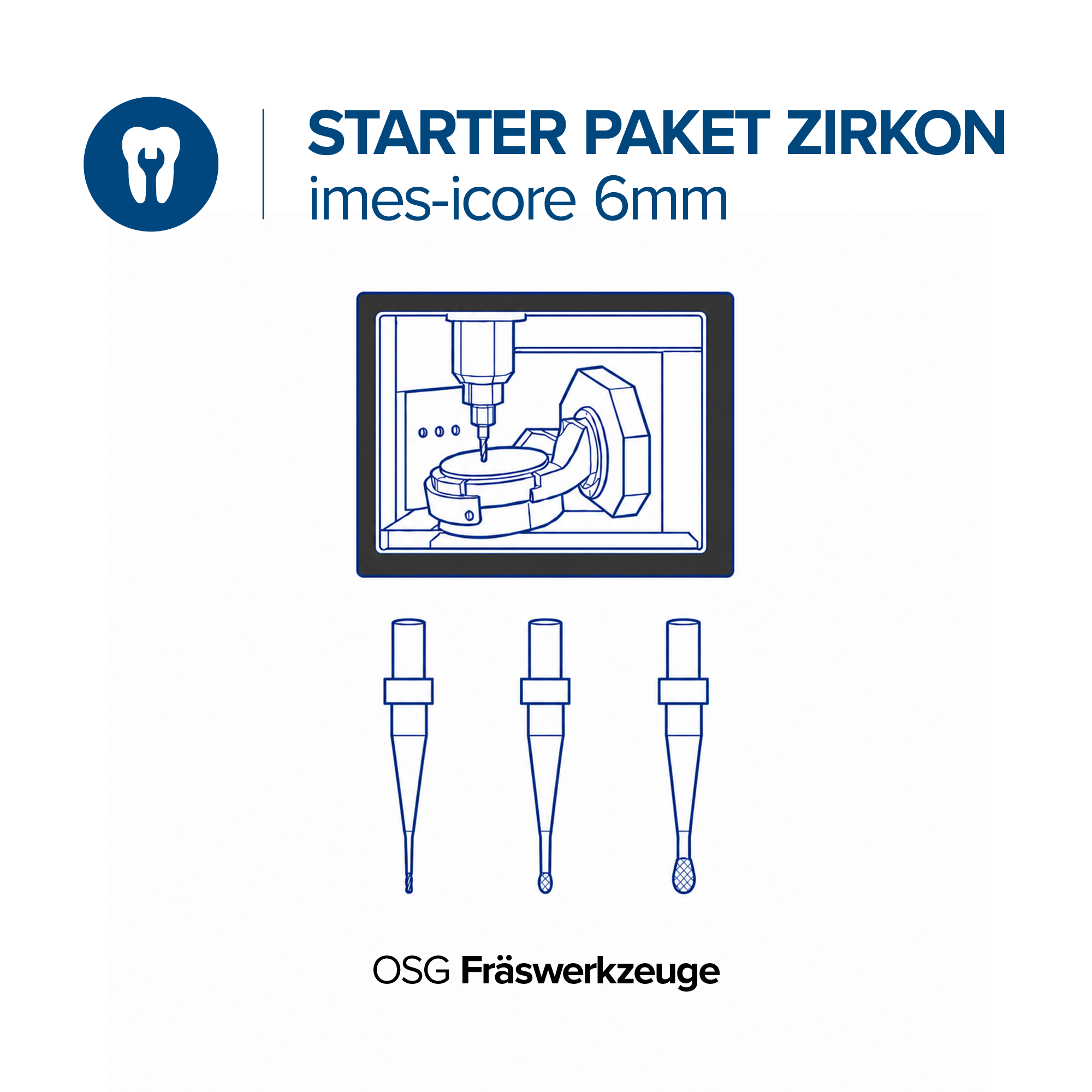 imes-icore 6mm Starter Paket Zirkon