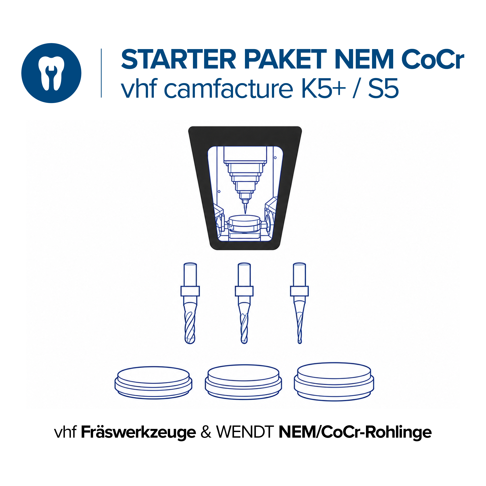 vhf Starter Paket NEM CoCr - K5+ / S5