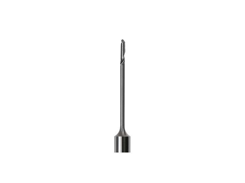 vhf Wachs und Kunststoffe Einzahn-Radiusfräser, Ø = 1,0 mm / P100-R1-35